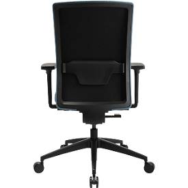 Topstar Bürostuhl Sitness AirWork G, Sandwich-Polsterung, 3D-Flachsitz, Synchronmechanik, höhenverstellbare Lordosenstütze, AGR-zertifiziert, petrol blau