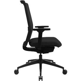 Topstar Bürostuhl Sitness AirWork G, Sandwich-Polsterung, 3D-Flachsitz, Synchronmechanik, höhenverstellbare Lordosenstütze, AGR-zertifiziert, schwarz