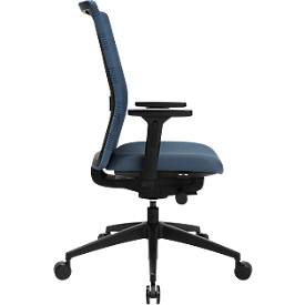 Topstar Bürostuhl Sitness AirWork, mit Armlehnen, 3D-Auto-Synchronmechanik, Muldensitz, Netzrücken, petrol/schwarz