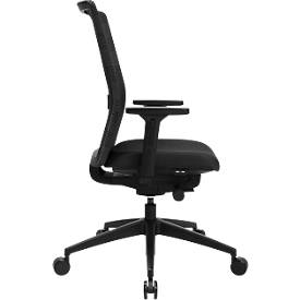 Topstar Bürostuhl Sitness AirWork, mit Armlehnen, 3D-Auto-Synchronmechanik, Muldensitz, Netzrücken, schwarz