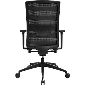 Topstar Bürostuhl Sitness AirWork, mit Armlehnen, 3D-Auto-Synchronmechanik, Muldensitz, Netzrücken, schwarz