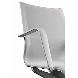 Topstar Bürostuhl Sitness Life 40, mit Armlehnen, 3D-Mechanik, Flachsitz, Netzrücken, weiß/weiß