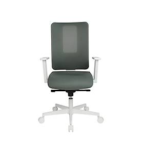 Topstar Bürostuhl Sitness Life 50, mit Armlehnen, 3D-Synchronmechanik, Muldensitz, Netzrücken, graugrün/weiß