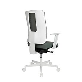 Topstar Bürostuhl Sitness Life 50, mit Armlehnen, 3D-Synchronmechanik, Muldensitz, Netzrücken, graugrün/weiß