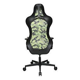 Topstar Bürostuhl Sitness RS Sport Camouflage, mit Armlehnen, 3D-Synchronmechanik, Muldensitz, Kopfstütze, grün/schwarz