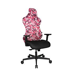 Topstar Bürostuhl Sitness RS Sport Camouflage, mit Armlehnen, 3D-Synchronmechanik, Muldensitz, Kopfstütze, pink/schwarz