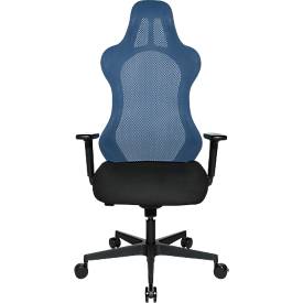 Topstar Bürostuhl Sitness RS Sport Uni, mit Armlehnen, 3D-Synchronmechanik, Muldensitz, Kopfstütze, petrol/schwarz