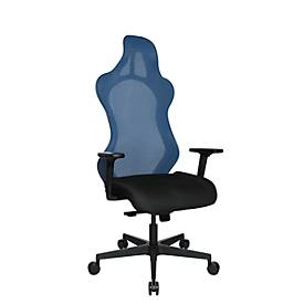 Topstar Bürostuhl Sitness RS Sport Uni, mit Armlehnen, 3D-Synchronmechanik, Muldensitz, Kopfstütze, petrol/schwarz