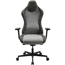 Topstar Bürostuhl SITNESS RS X, mit Armlehnen, 3D-Punktsynchron-Mechanik, Kopfstütze, Flachsitz, Stoffbezug dunkelgrau/hellgrau