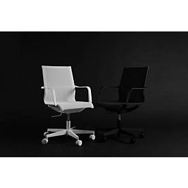 Bürostuhl Sitness Life 40, mit Armlehnen, 3D-Mechanik, Flachsitz, Netzrücken