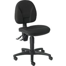 Bürostuhl SMALL-OFFICE, Permanentkontakt, ohne Armlehnen, Lendenwirbelstütze, Muldensitz