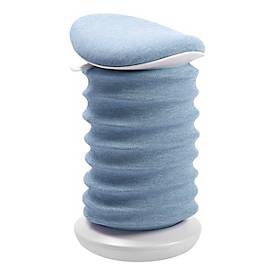 Topstar Hocker SITNESS 4D, ergonomisch, aktives Sitzen, gepolsterter Sattelsitz, höhenverstellbar, um 360° drehbar, Tragegriff, papyrusweiß/blau