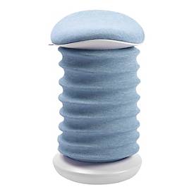 Topstar Hocker SITNESS 4D, ergonomisch, aktives Sitzen, gepolsterter Sattelsitz, höhenverstellbar, um 360° drehbar, Tragegriff, papyrusweiß/blau