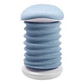 Topstar Hocker SITNESS 4D, ergonomisch, aktives Sitzen, gepolsterter Sattelsitz, höhenverstellbar, um 360° drehbar, Tragegriff, papyrusweiß/blau