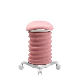 Topstar Hocker SITNESS 4D, ergonomisch, aktives Sitzen, gepolsterter Sattelsitz, höhenverstellbar, um 360° drehbar, Tragegriff, Rollen, papyrusweiß/rosé