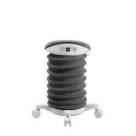 Topstar Hocker SITNESS 4D, ergonomisch, aktives Sitzen, gepolsterter Sattelsitz, höhenverstellbar, um 360° drehbar, Tragegriff, Rollen, papyrusweiß/schwarz