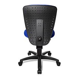 Topstar Kinderdrehstuhl High S´cool, ohne Armlehnen, Muldensitz, 3D-Netz-Rückenlehne, blau/schwarz