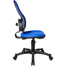 Topstar Kinderdrehstuhl Open Art Junior, ohne Armlehnen, Muldensitz, Netzrücken, blau/schwarz