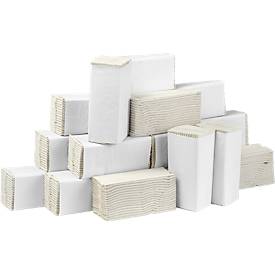 Tork® Falthandtücher 66348, 2-lagig, C-Falz, 20 Pack à 128 Blatt (2560 Tücher), naturweiß