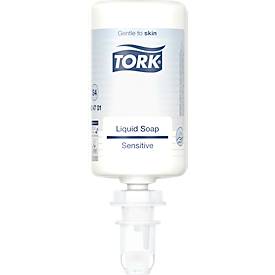 Tork® Flüssigseife S4, 424701, sensitiv, ohne Duftstoffe, dermatologisch getestet, kompatibel mit S4 Hygienespendern, 6 x 1000 ml
