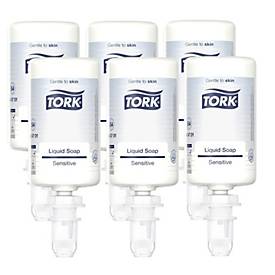 Tork® Flüssigseife S4, 424701, sensitiv, ohne Duftstoffe, dermatologisch getestet, kompatibel mit S4 Hygienespendern, 6 x 1000 ml