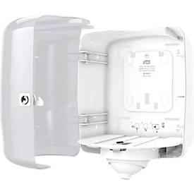 Tork® Innenabrollungsspender Reflex 473190, Einzelblattausgabe, Innenabrollungs-System M4, B 331 x T 225 x H 239 mm, Kunststoff, weiß