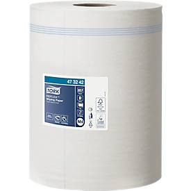 Tork® Mehrzweck-Papierwischtücher Reflex 473242, 1-lagig, Innenabrollung M4, L 300 m x B 198 mm, Ø 195 mm, 6 Rollen á 857 Blatt (5142 Tücher), weiß