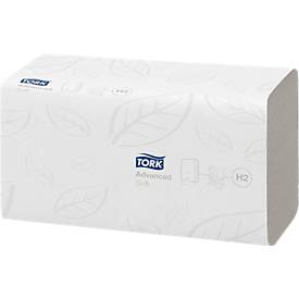 Tork® Multifold-Handtücher Xpress 120389, 2-lagig, Multifold-Handtuchsystem H2, L 260 x B 210 mm, 21 Pack á 180 Stück (3780 Tücher), weiß