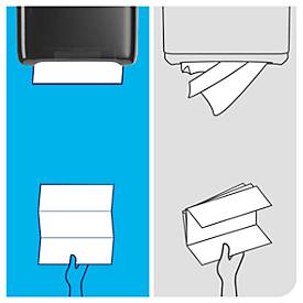 Tork® Papierhandtücher PeakServe® Endlos™ H5 100589, 1-lagig, geprägt, FSC®-Papier, 12 Pack á 270 Blatt (3240 Tücher), weiß