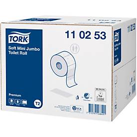 TORK® Premium Toilettenpapier Mini Jumbo Rolle, 12 Rollen