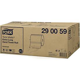 Tork® Rollenhandtuch 290059, extra-lange Ausführung, 1-lagig, Rollenhandtuch System H1, L 280 m x B 210 mm, 6 Rollen á 150 m, Papier, weiß