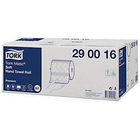 Tork® Rollenhandtuch Premium 290016, 2-lagig, Rollenhandtuch System H1, L 100 m x B 210 mm, 6 Rollen á 100 m, Papier, weiß