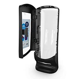 Tork® Serviettenspender Xpressnap Fit® 272211, Einzelblattausgabe, Stand-/Wandbefestigung, L 235 x B 235 x H 622 mm, Kunststoff, schwarz