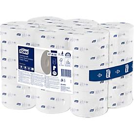 Tork® Toilettenpapier 472650 OptiServe®, 3-lagig, extra weich, perforiert, hüllenlos, 18 Rollen á 550 Blatt, weiß