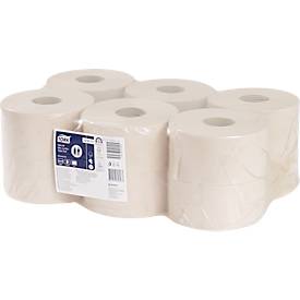 Tork® Toilettenpapier Natur Mini Jumbo 120377, 2-lagig, T2-kompatibel, 12 Rollen á 850 Blatt, 100 % Recyclingpapier, naturfarben