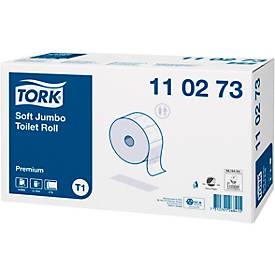 Tork® Toilettenpapier Premium 110273, 2-lagig, Jumbo Rolle, extra weich, 6 Rollen á 1800 Blatt, weiß