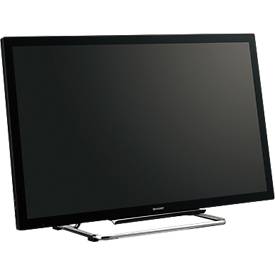 Touch-Display Sharp PN-40TC1, 40", 300 cd/m², Full HD, LAN & 3 x USB 2.0, 2 x 10 W Lautsprecher, 10 Touchpunkte, mit Tischfuß