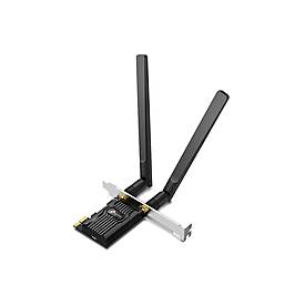 TP-LINK AX1800 Wi-Fi 6 Bluetooth 5.2 PCIe Adapter - Eingebaut - Kabellos - PCI Express - WLAN / Bluetooth - 1800 Mbit/s - Schwarz