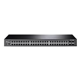 TP-Link JetStream T2600G-52TS - Switch - managed - 48 x 10/100/1000 + 4 x Gigabit SFP - an Rack montierbar