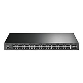 TP-Link JetStream TL-SG3452P V3.26 - Switch - L2+ - managed - 48 x 10/100/1000 (PoE+) + 4 x Gigabit SFP - an Rack montie