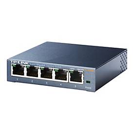 TP-Link TL-SG105 5-Port Metal Gigabit Switch - Switch - 5 Anschlüsse - unmanaged