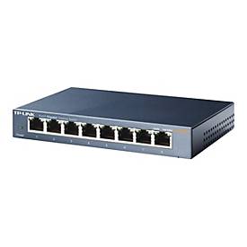 TP-Link TL-SG108 8-port Metal Gigabit Switch - Switch - 8 Anschlüsse - unmanaged