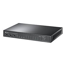 TP-Link TL-SL1311MP V1 - Switch - unmanaged - 8 x 10/100 (PoE+) + 2 x 10/100/1000 + 1 x 1000Base-X SFP - an Rack montier