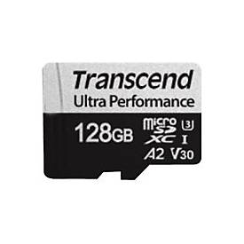 Transcend 340S - Flash-Speicherkarte - 128 GB - A2 / Video Class V30 / UHS-I U3 / Class10 - microSDXC