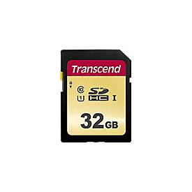 Transcend 500S - Flash-Speicherkarte - 32 GB - UHS-I U1 / Class10 - SDHC UHS-I