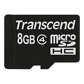 Transcend - Flash-Speicherkarte - 8 GB - Class 4 - microSDHC