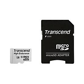Transcend Hochbelastbare - Flash-Speicherkarte (microSDHC/SD-Adapter inbegriffen) - 16 GB - UHS-I U1 / Class10 - SDHC