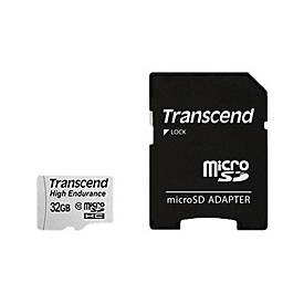 Transcend Hochbelastbare - Flash-Speicherkarte (microSDHC/SD-Adapter inbegriffen) - 32 GB - UHS-I U1 / Class10 - SDHC