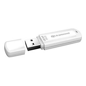 Transcend JetFlash 730 - USB-Flash-Laufwerk - 64 GB - USB 3.0 - weiß