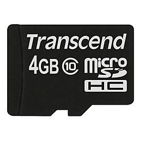 Transcend Premium - Flash-Speicherkarte - 4 GB - Class 10 - 133x - microSDHC